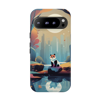 Google Pixel 9 Pro / Glossy Phone Case - Stylised Panda Design Phone Case