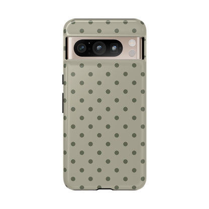 Green & Dark Green Dot Pattern Phone Case