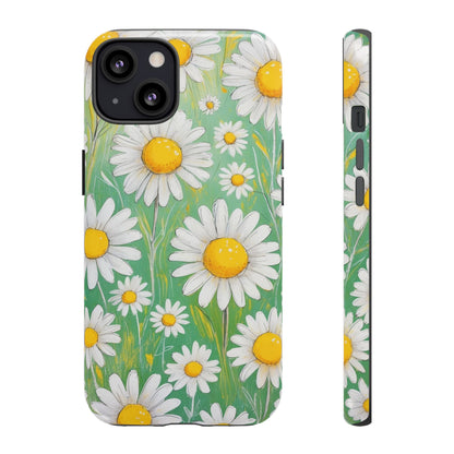 iPhone 13 / Glossy Phone Case - Daisies Floral Pattern 4 Phone Case