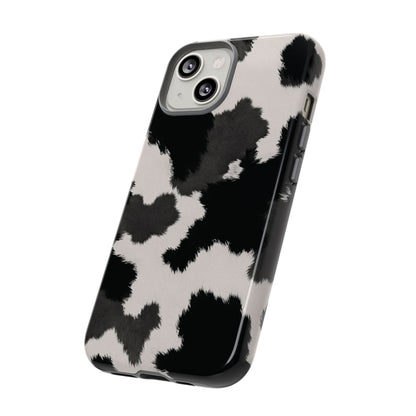 Modern Monochrome Cow Print Phone Case