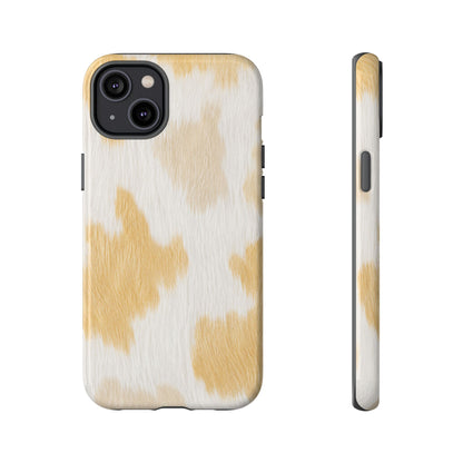 Golden Honey Cow Print Phone Case