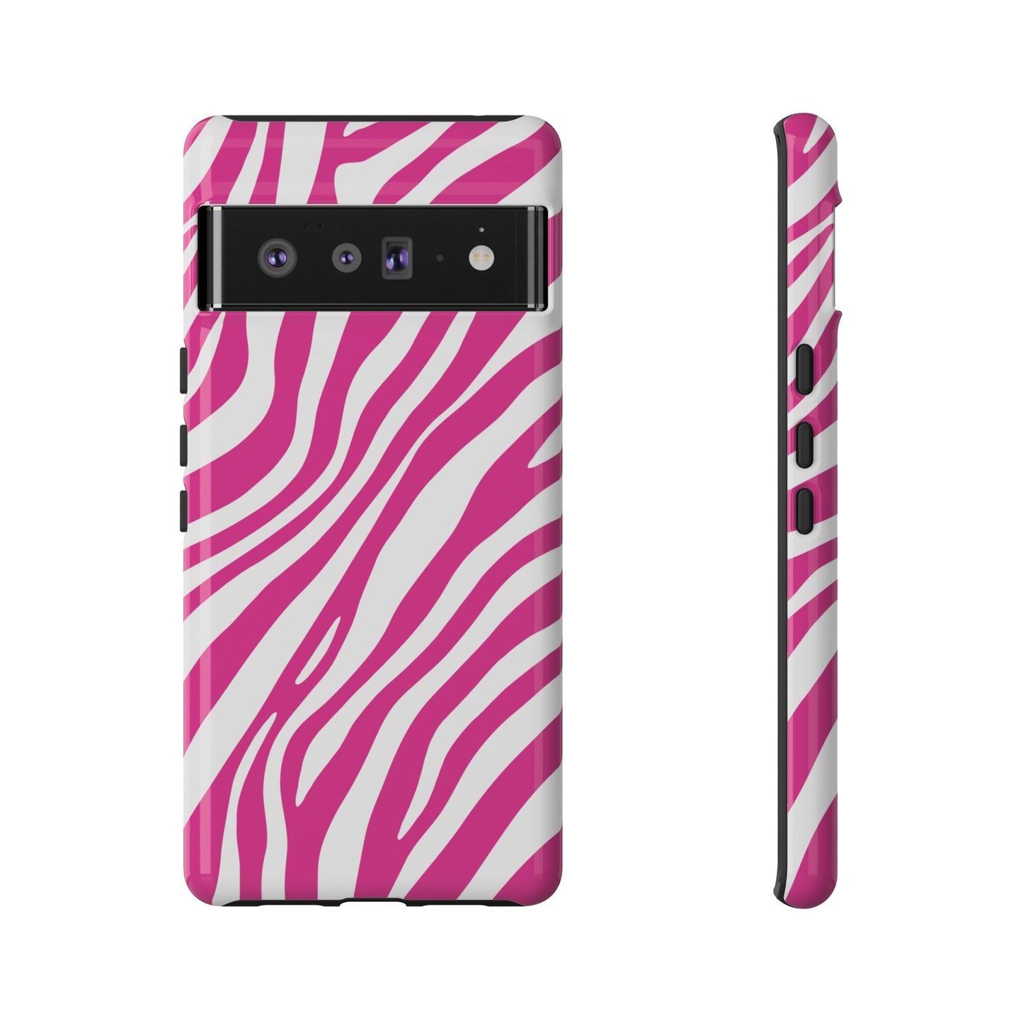 Modern Hot Pink Zebra Print Phone Case