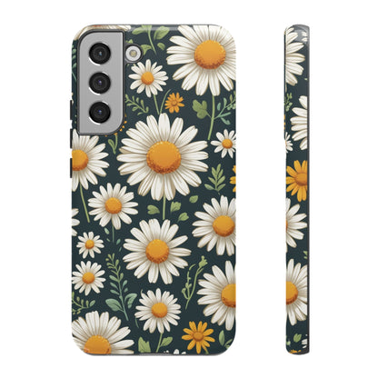 Samsung Galaxy S22 Plus / Glossy Phone Case - Daisies Floral Pattern 3 Phone Case