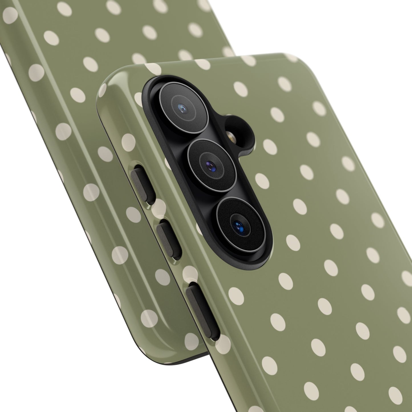 Green & White Dot Pattern Phone Case