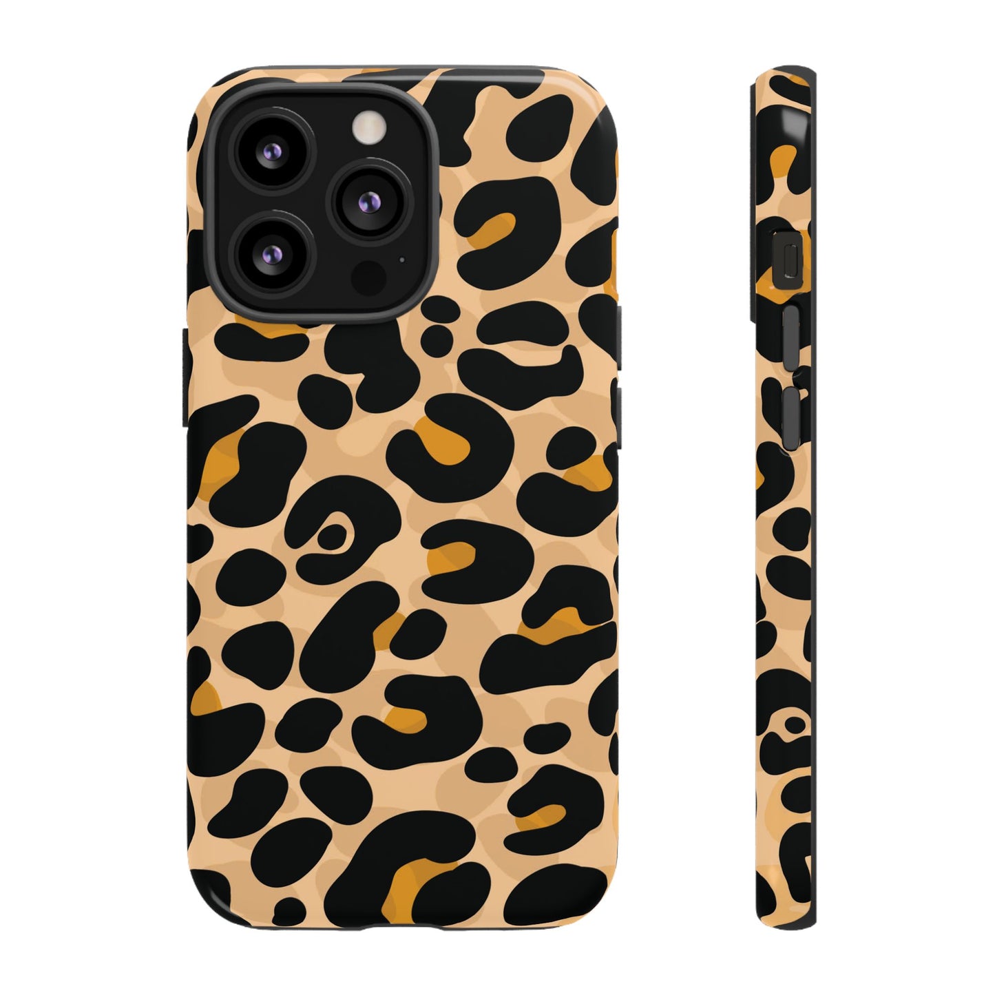 Stylish Mocha Leopard Print Phone Case