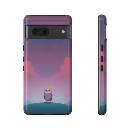 Watercolour Owl & Cloud Design Phone Case