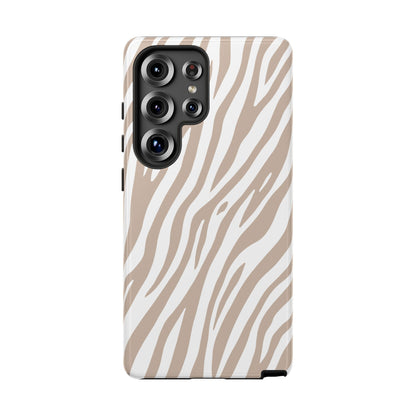 Oatmeal Tiger Print Phone Case