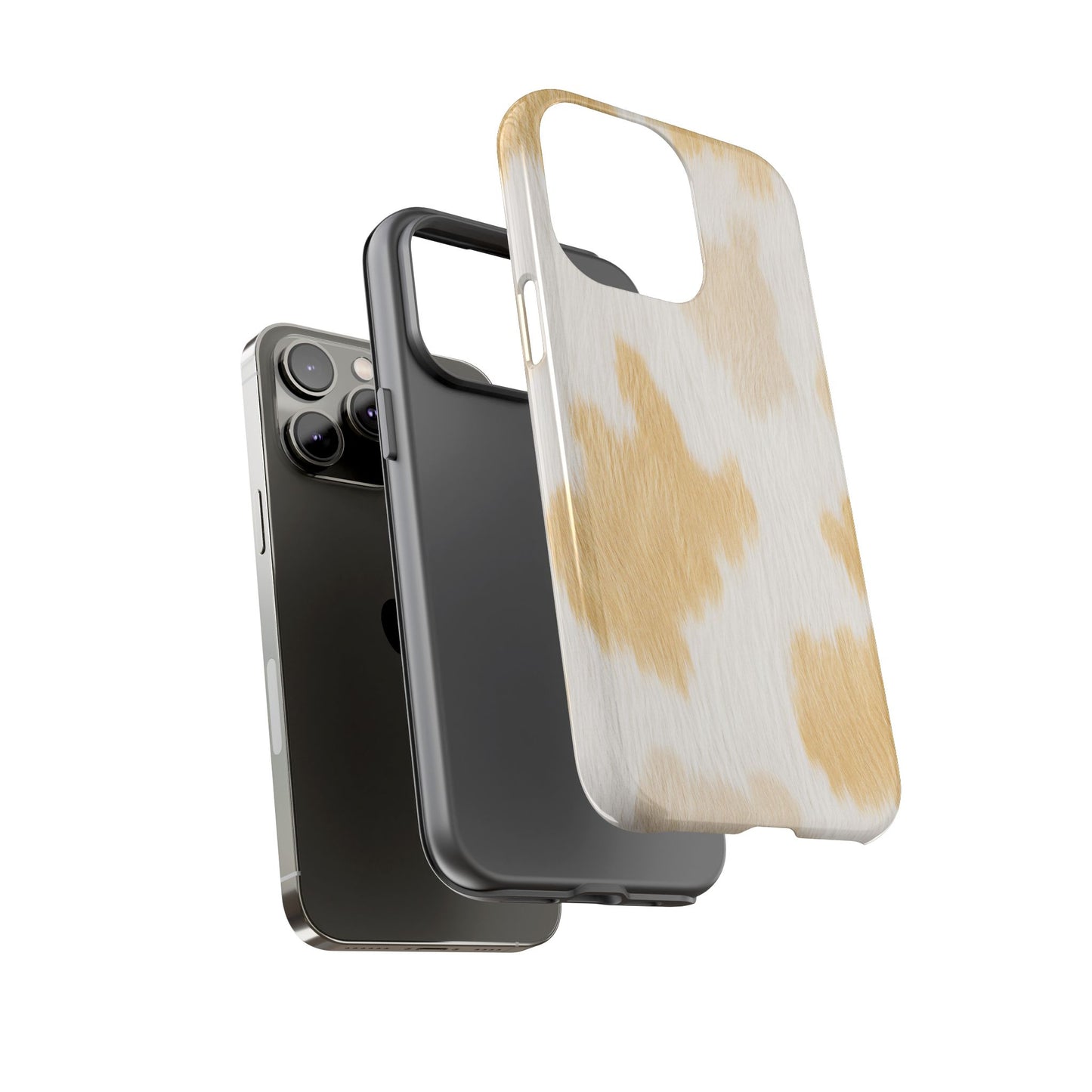 Golden Honey Cow Print Phone Case