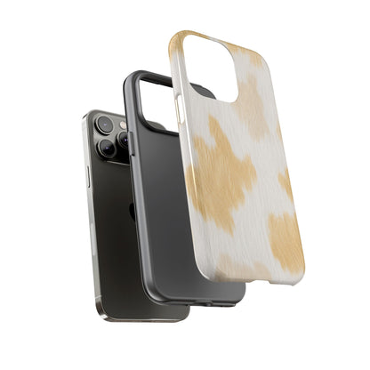 Golden Honey Cow Print Phone Case