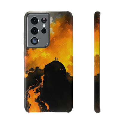 Samsung Galaxy S21 Ultra / Glossy Phone Case - Gothic Watercolour Scene Phone Case