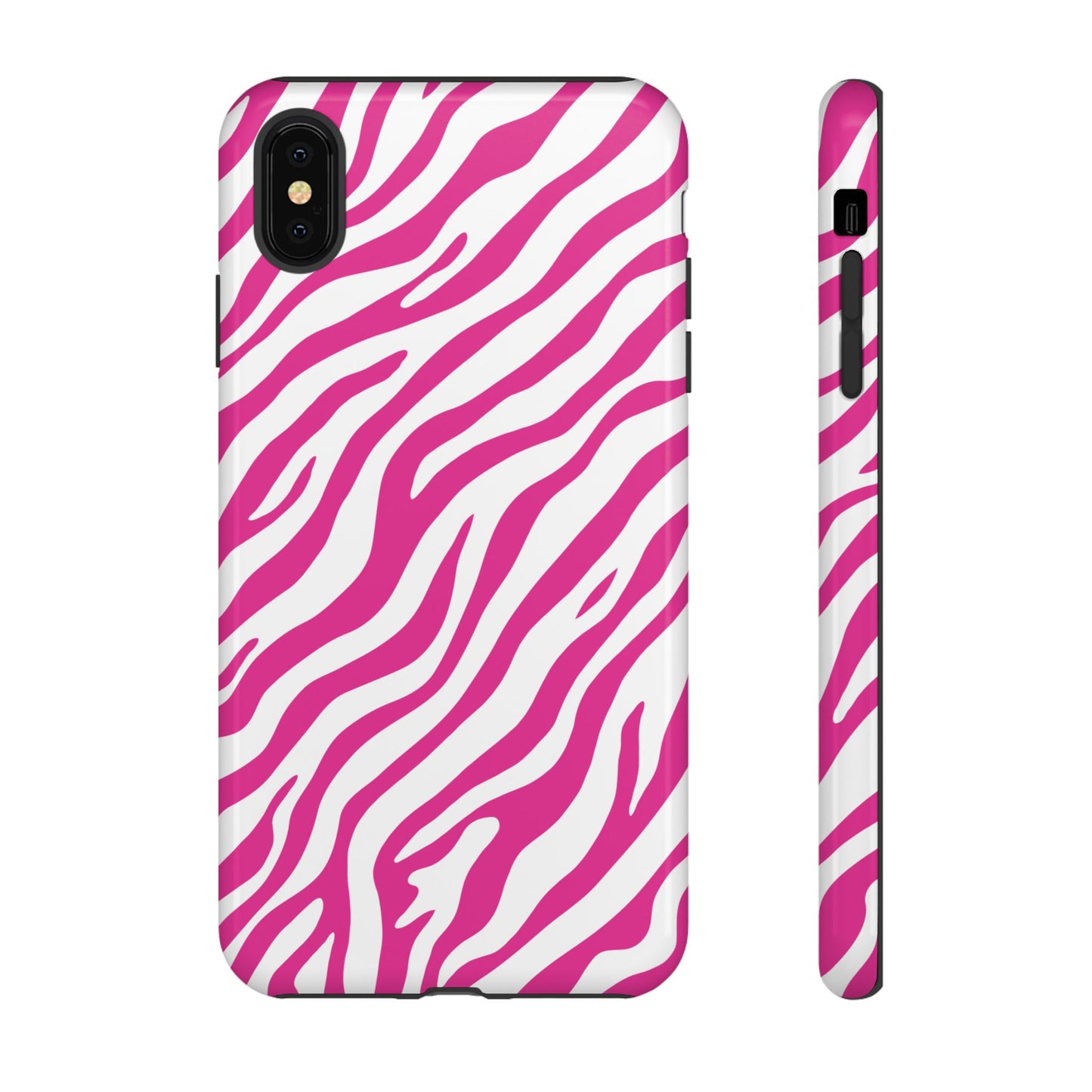 Stylish Hot Pink Zebra Print Phone Case