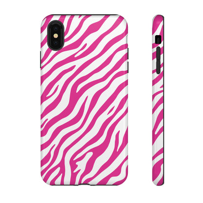 Stylish Hot Pink Zebra Print Phone Case