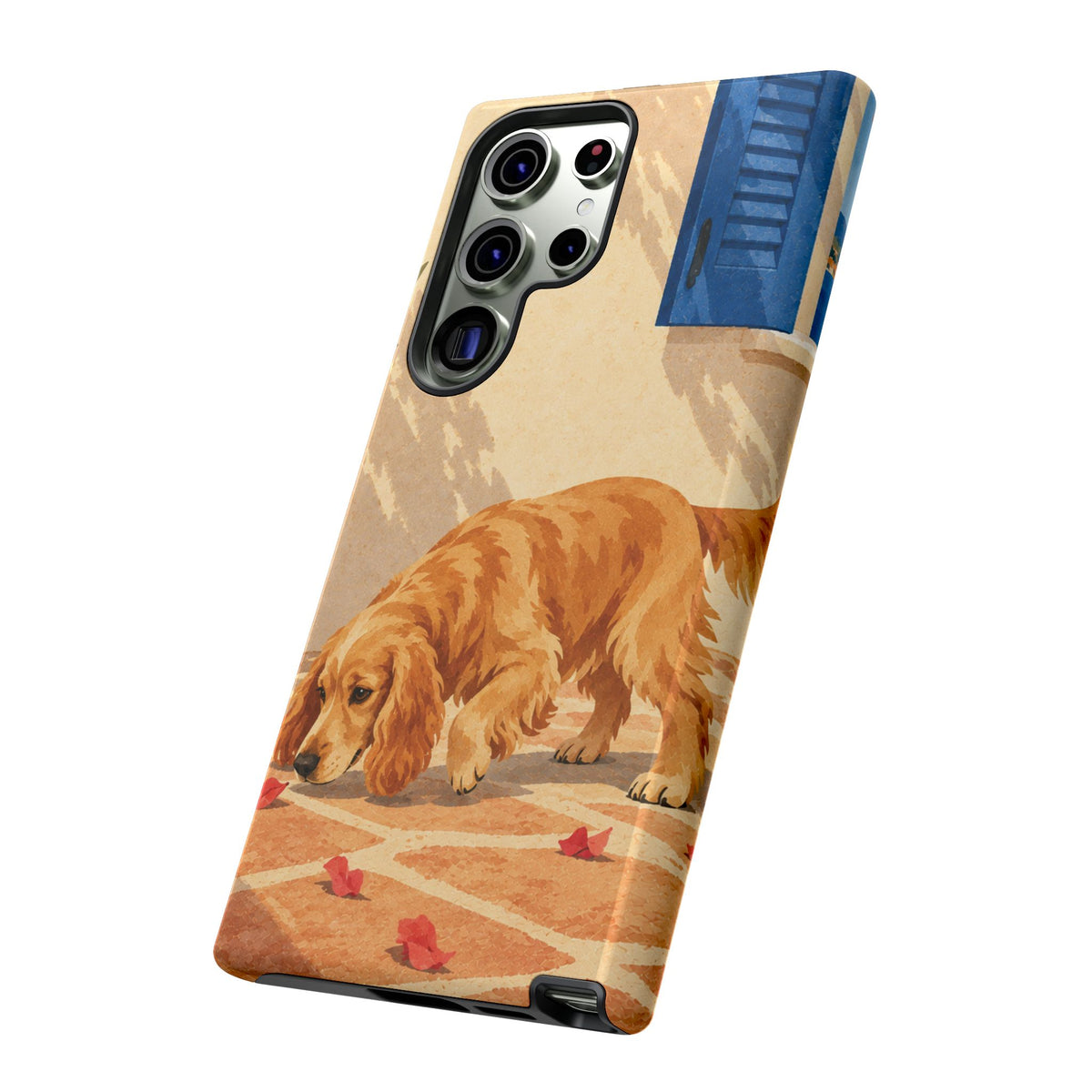 Cocker Spaniel Scent Trail Phone Case - Multicolor Phone Case