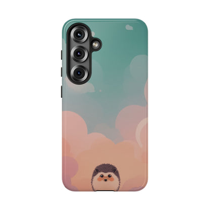 Cute Hedgehog & Cloud Design Phone Case - Multicolor Phone Case - Samsung Galaxy S25 / Glossy