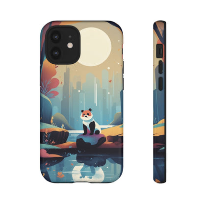 Stylised Panda Design Phone Case - Multicolor Phone Case - iPhone 12 Mini / Glossy