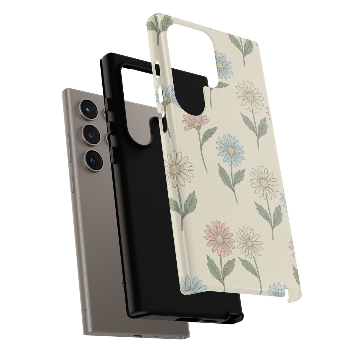 Pretty Pastel Daisy Pattern Phone Case