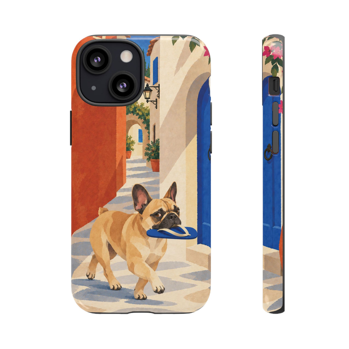 French Bulldog Quiet Lane Phone Case - Multicolor Phone Case - iPhone 13 Mini / Glossy