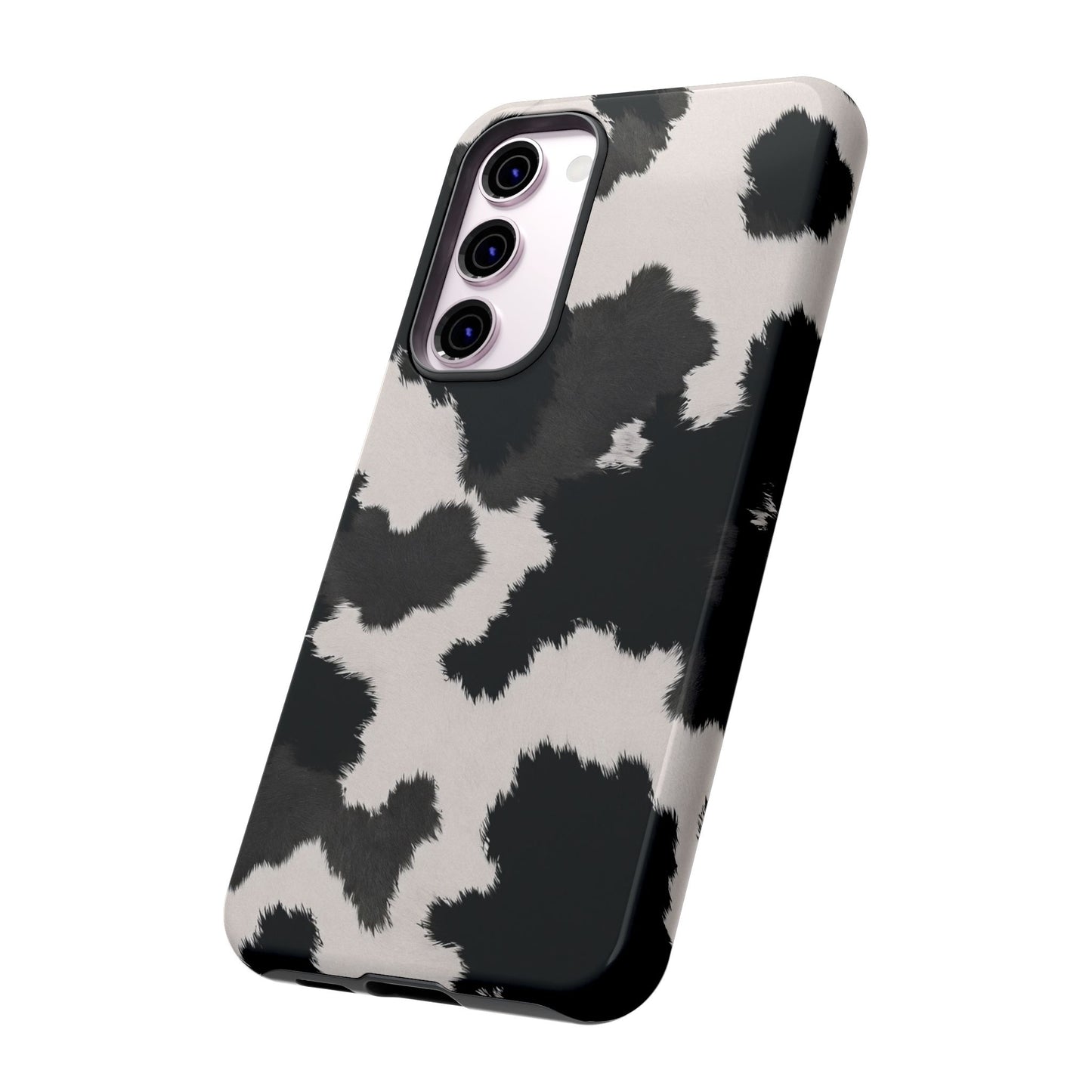 Modern Monochrome Cow Print Phone Case