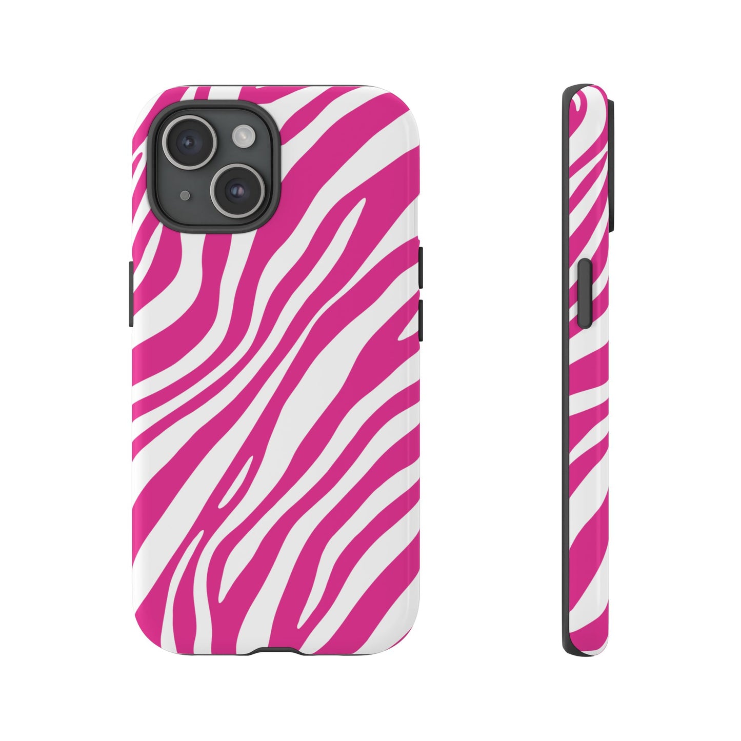 Modern Hot Pink Zebra Print Phone Case