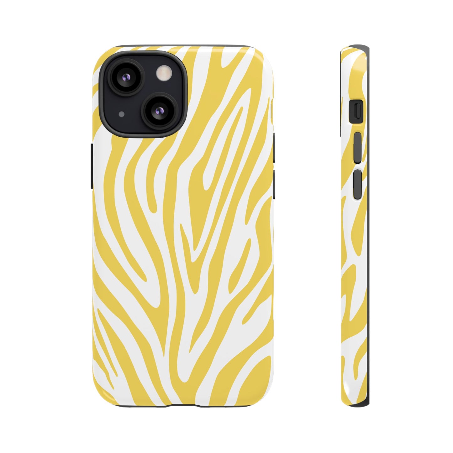 Graphic Yellow Tiger Print Phone Case