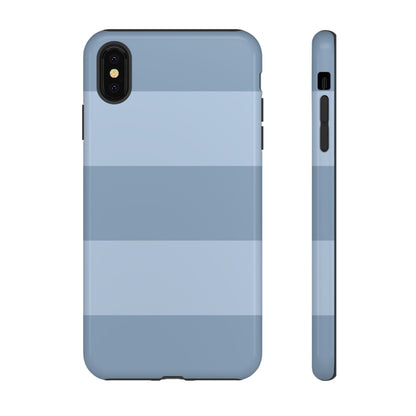 Light Blue Horizontal Stripe Pattern Phone Case - Blue Phone Case - iPhone XS MAX / Glossy