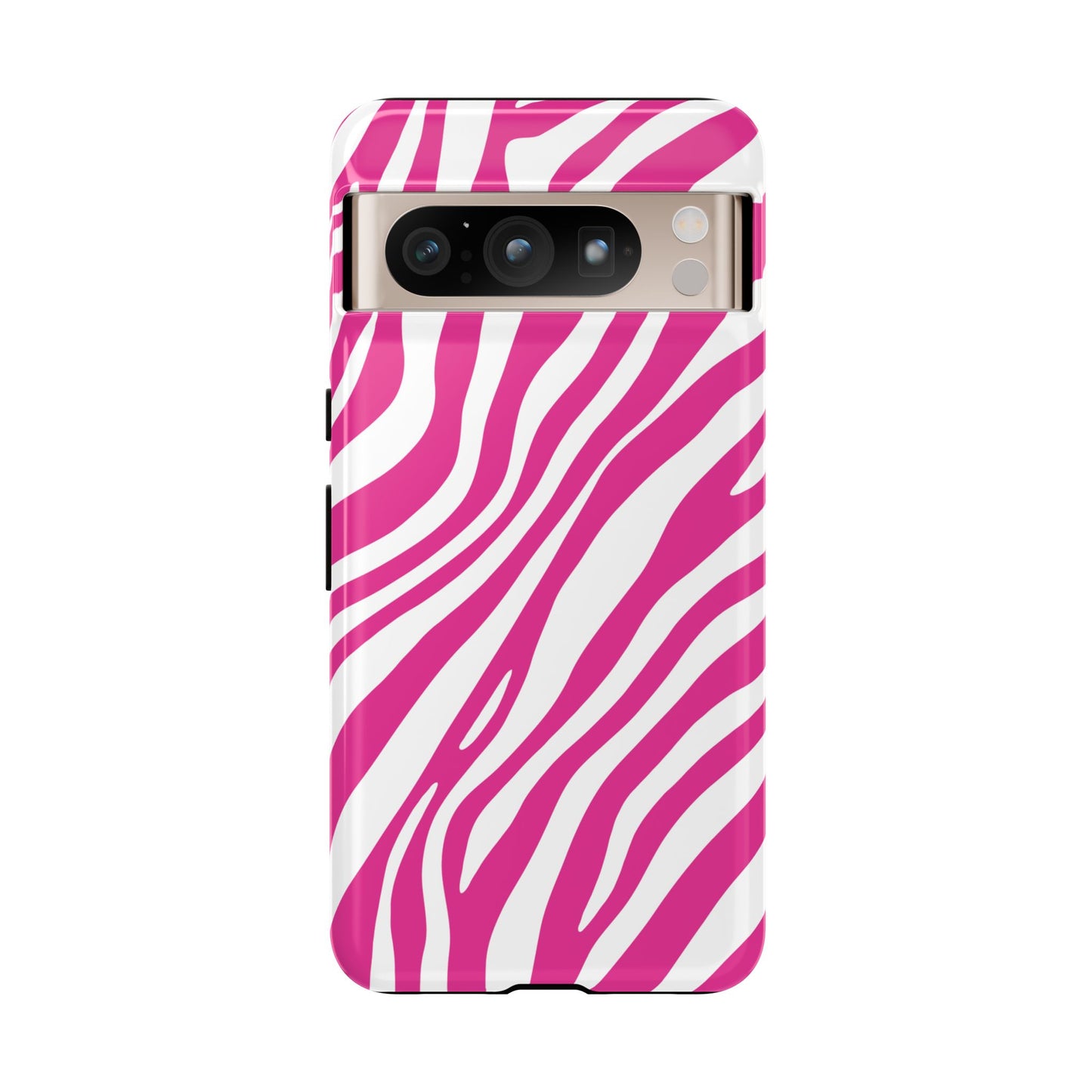 Modern Hot Pink Zebra Print Phone Case