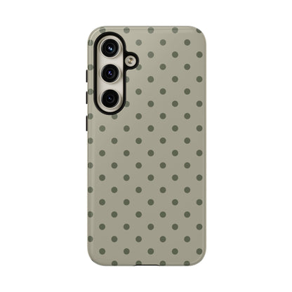Green & Dark Green Dot Pattern Phone Case