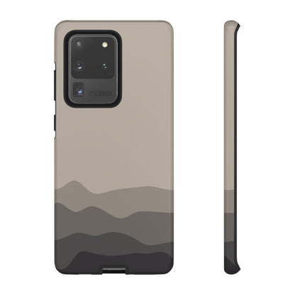 Beige Abstract Waves Protective Phone Case - Beige Phone Case - Samsung Galaxy S20 Ultra / Glossy