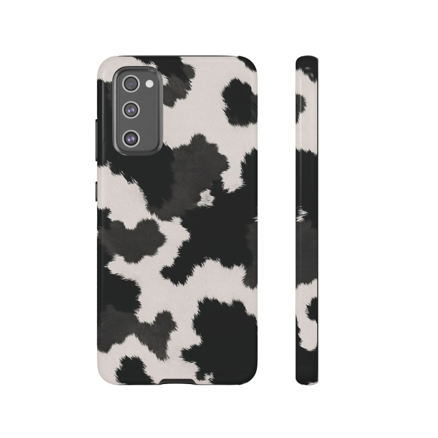 Modern Monochrome Cow Print Phone Case