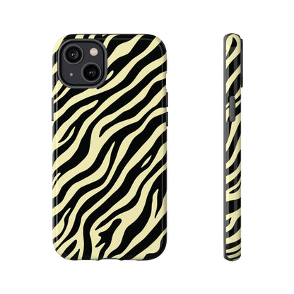 Stylish Neutral Zebra Print Phone Case
