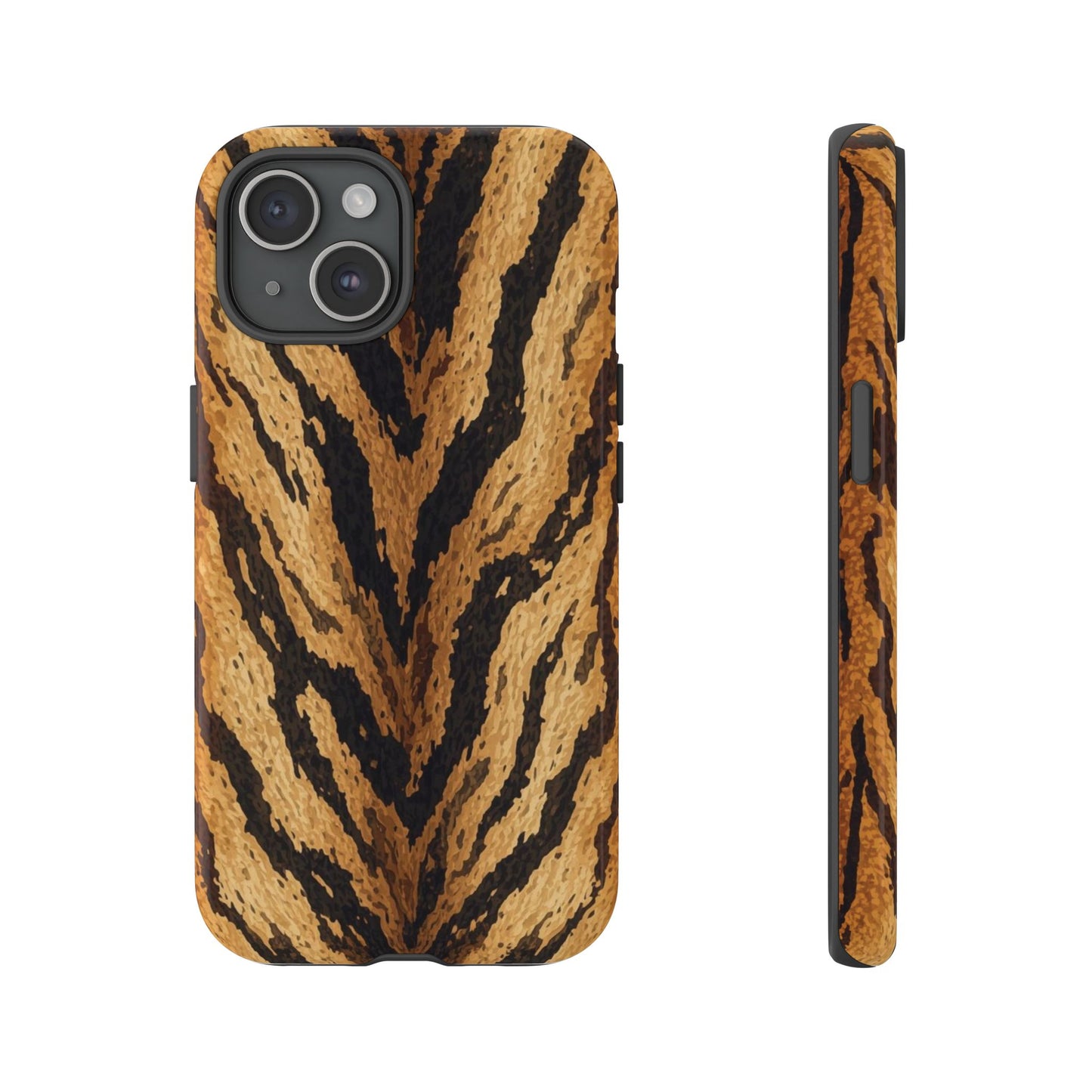 Amber Tiger Print Phone Case