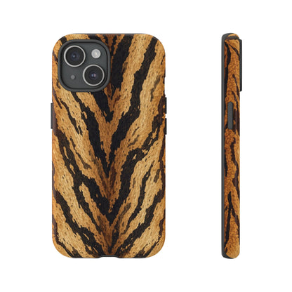 Amber Tiger Print Phone Case