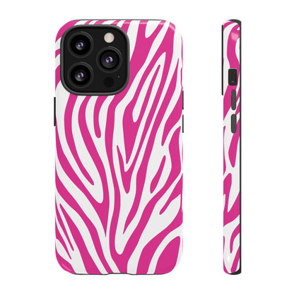 Graphic Hot Pink Tiger Print Phone Case