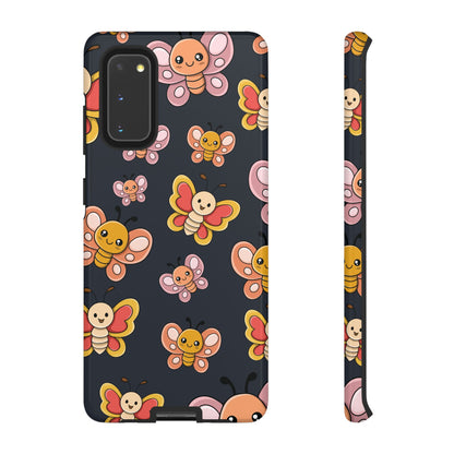 Grey Butterfly Sticker Design Phone Case - Grey Phone Case - Samsung Galaxy S20 / Glossy