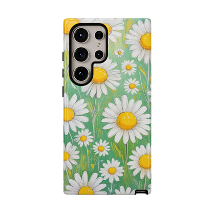 Samsung Galaxy S24 Ultra / Glossy Phone Case - Daisies Floral Pattern 4 Phone Case