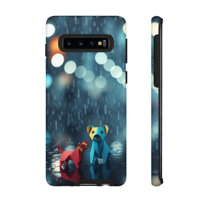 Samsung Galaxy S10 / Glossy Phone Case - Origami ’Wee Pals’ Design Phone Case