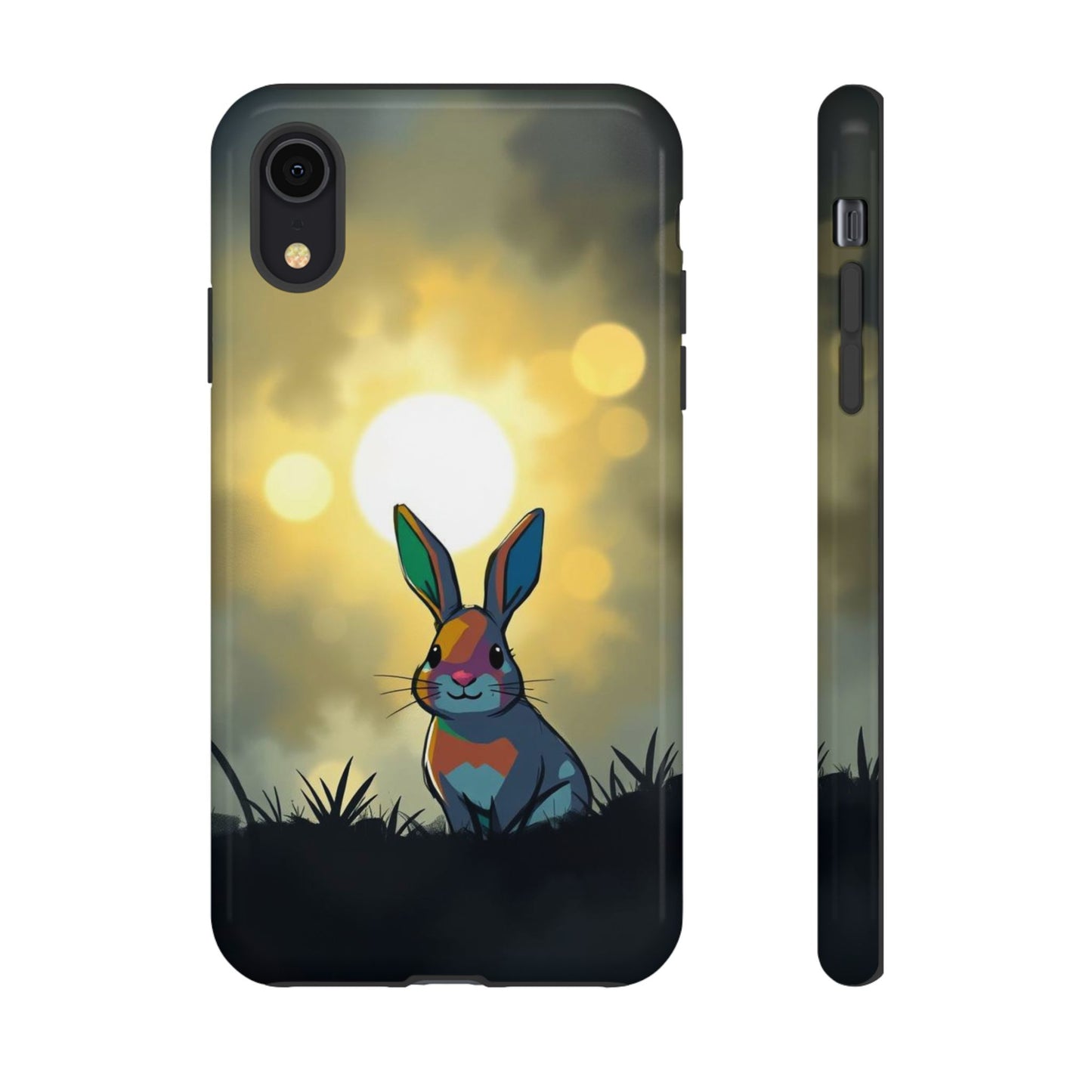iPhone XR / Glossy Phone Case - Gothic Rabbit Moody Design Phone Case