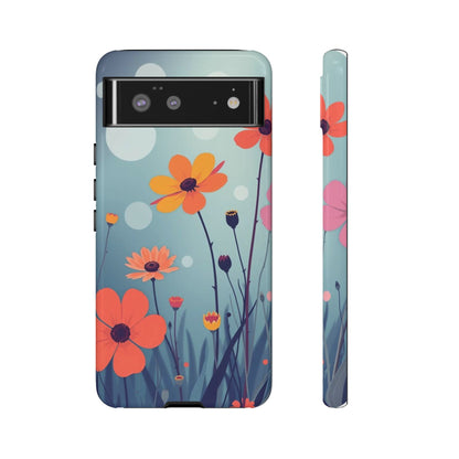 Google Pixel 6 / Glossy Phone Case - Vibrant Wildflowers Design Phone Case