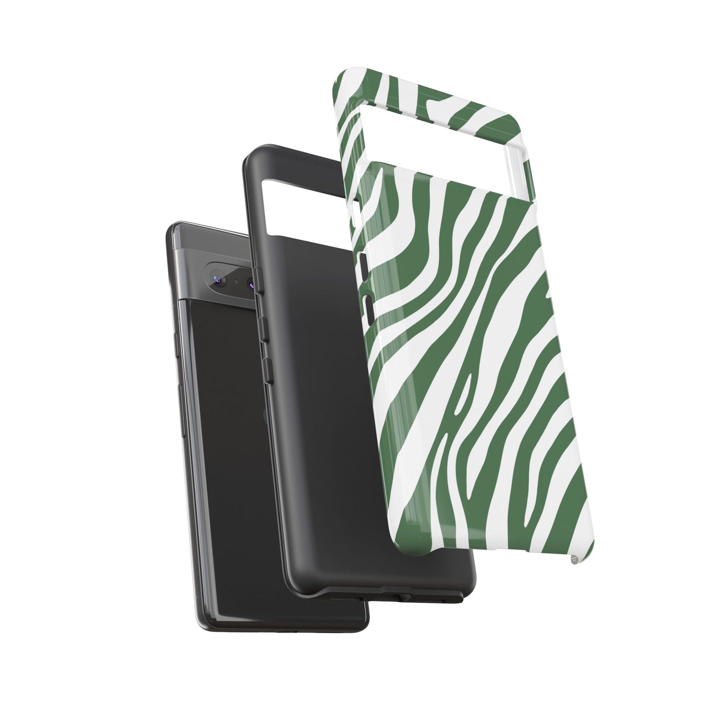 Modern Sage Zebra Print Phone Case