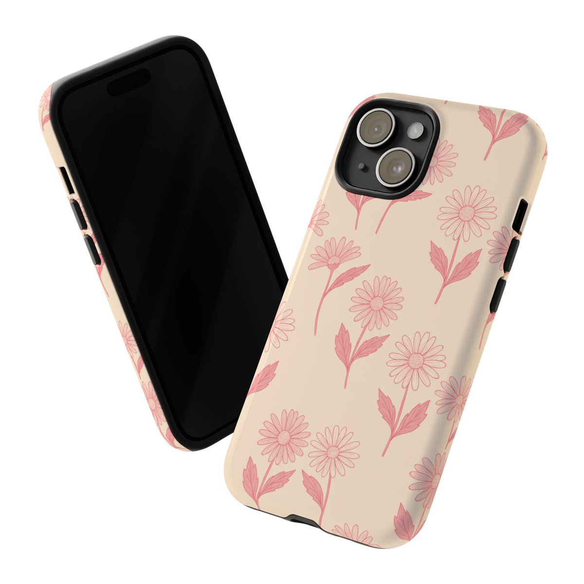 Pretty Pink Daisy Pattern Phone Case