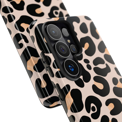 Elegant Peach Leopard Print Phone Case