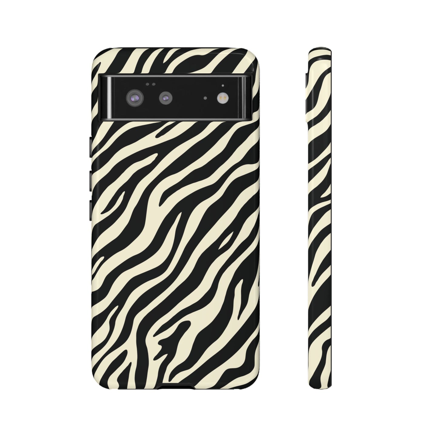 Chic Ivory Zebra Print Phone Case
