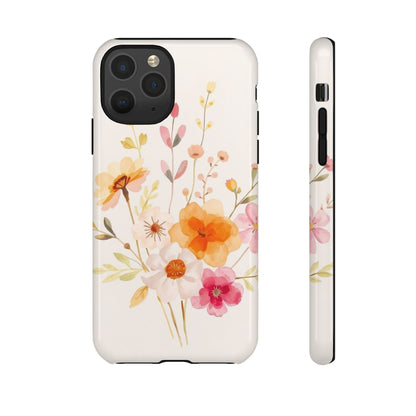 Boho Chic Watercolour Flower Pattern Phone Case - Multicolor Phone Case - iPhone 11 Pro / Glossy