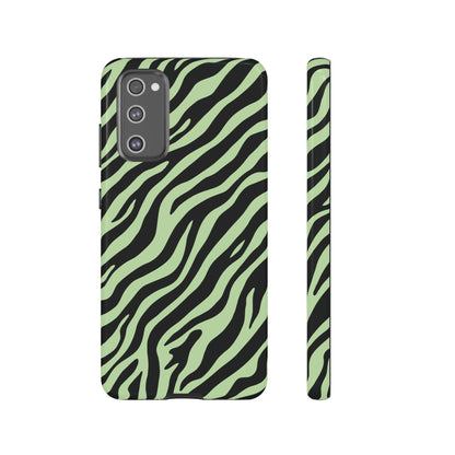 Stylish Mint Zebra Print Phone Case