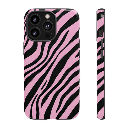 Modern Blush Zebra Print Phone Case