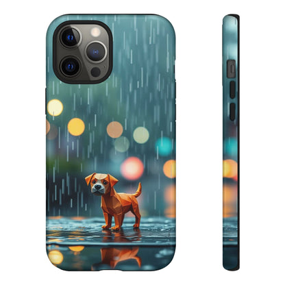 iPhone 12 Pro Max / Glossy Phone Case - Origami ’Soggy Dog’ Design Phone Case