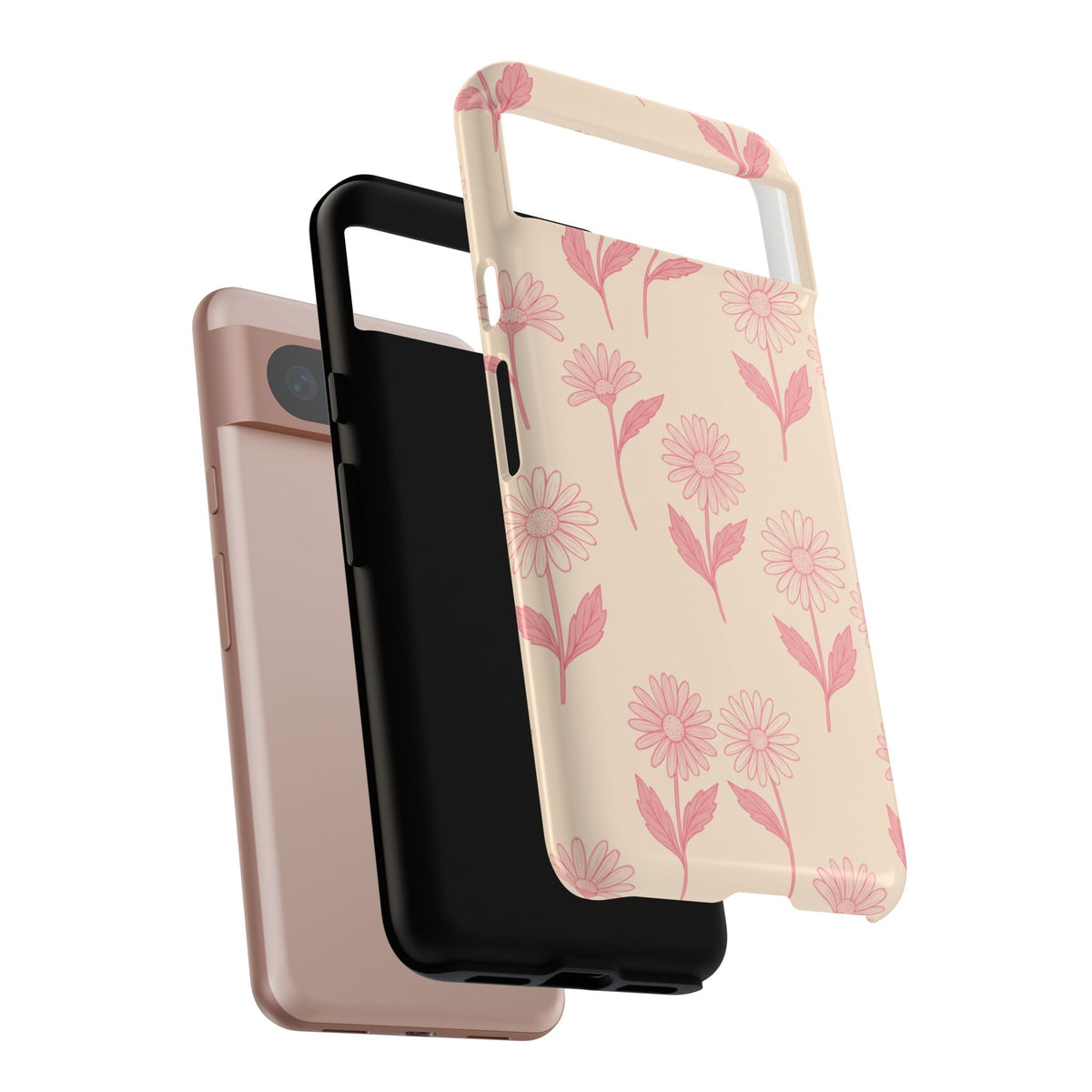 Pretty Pink Daisy Pattern Phone Case