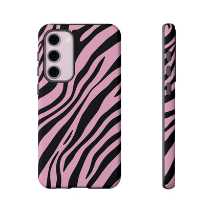 Modern Blush Zebra Print Phone Case