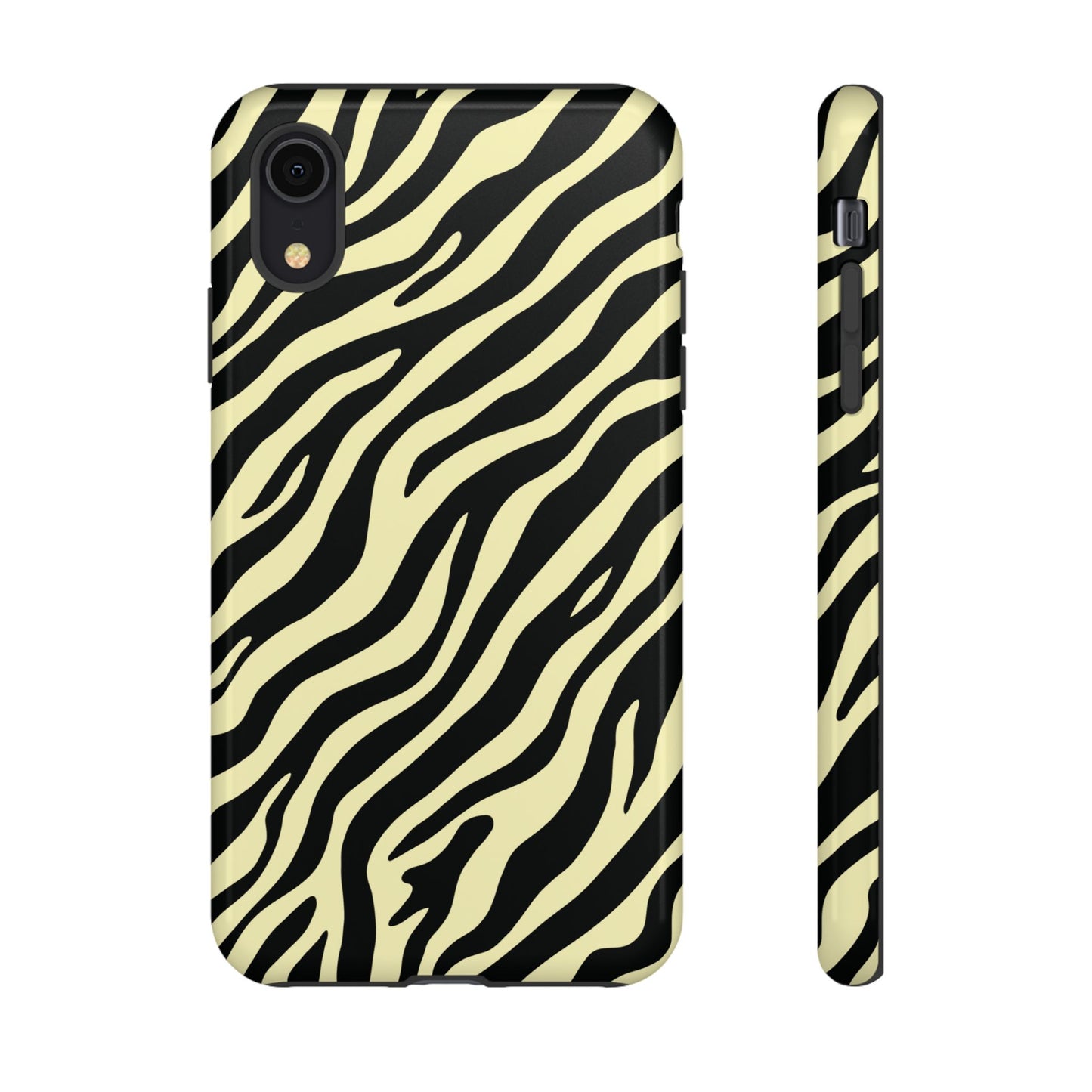 Stylish Neutral Zebra Print Phone Case