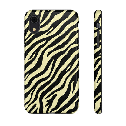 Stylish Neutral Zebra Print Phone Case